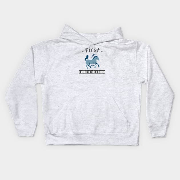 horse lover Kids Hoodie by power horse